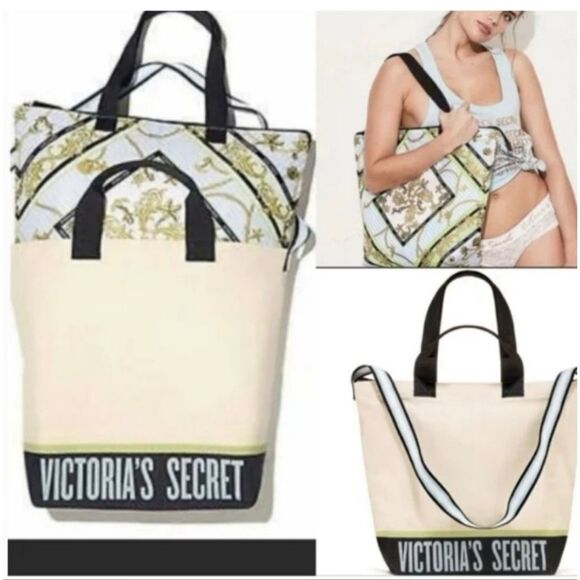 Vintage Victoria’s Secret VS , cooler bag/Pocketbook/tote & packable blanket - Picture 3 of 12